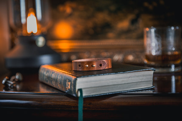 Bespoke Double Stud Leather Bracelet