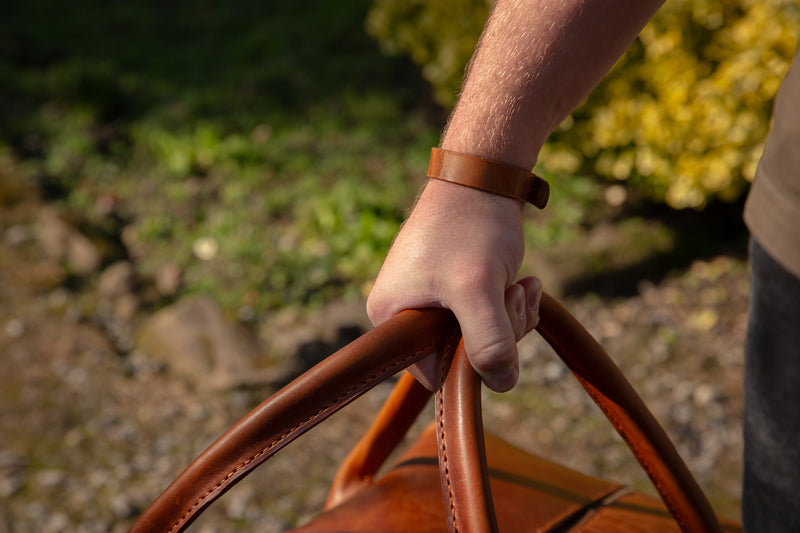 High quality tan leather bracelet