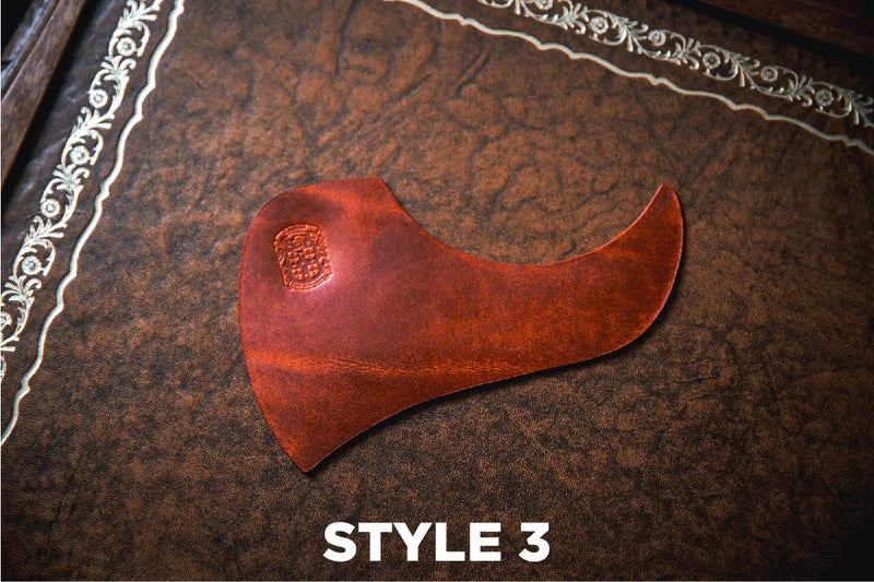 Distressed Red Leather Acoustic Guitar Pickguard