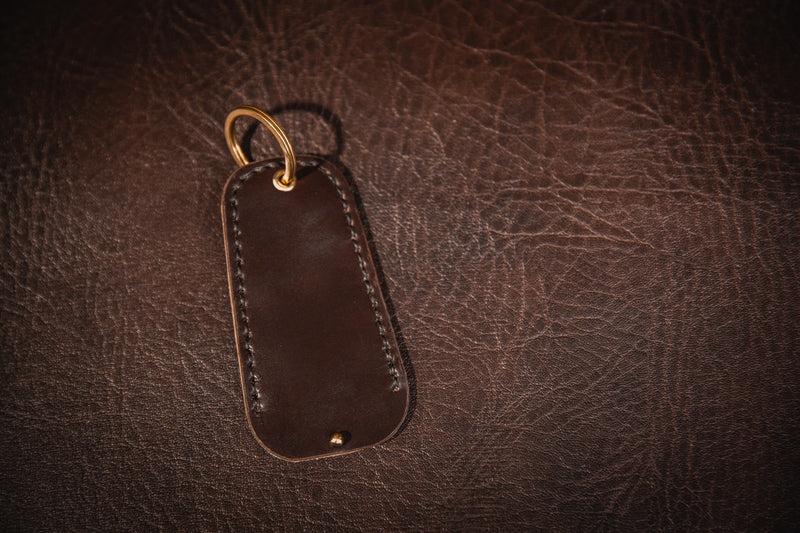 Shell Cordovan Porsche Tracker Fob Holder Keyring