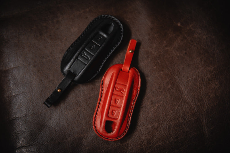 Leather Porsche Key Case Cover