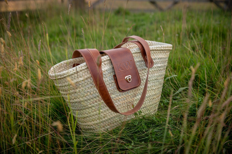 High Quality Light Tan Palm Leaf Bag