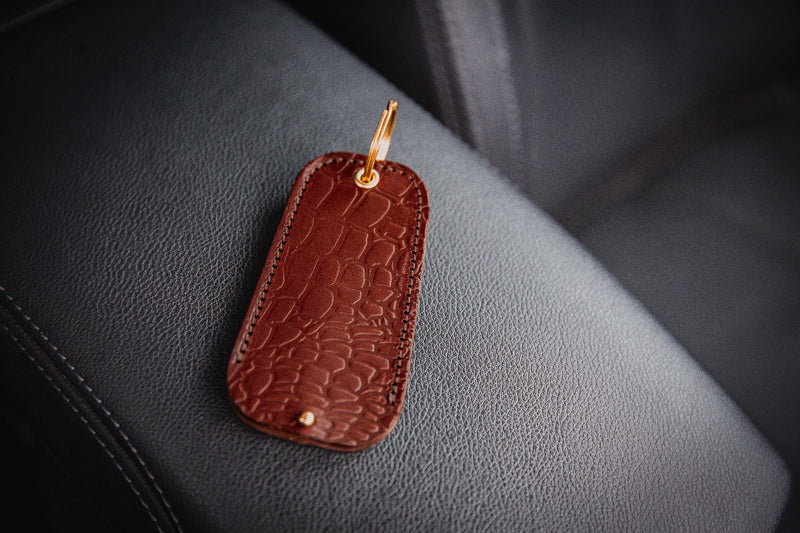 Bespoke Crocodile Print Porsche Tracker Holder