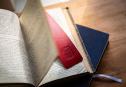 Handcrafted leather bookmark