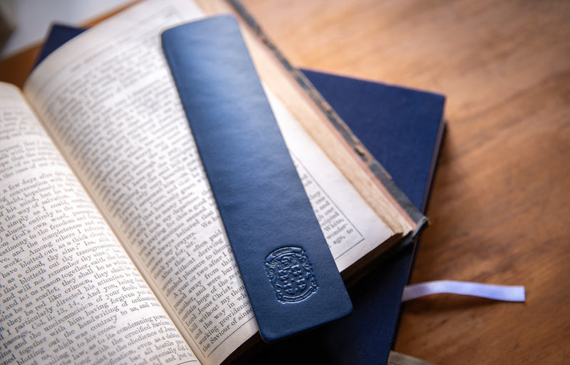 Bespoke leather bookmark