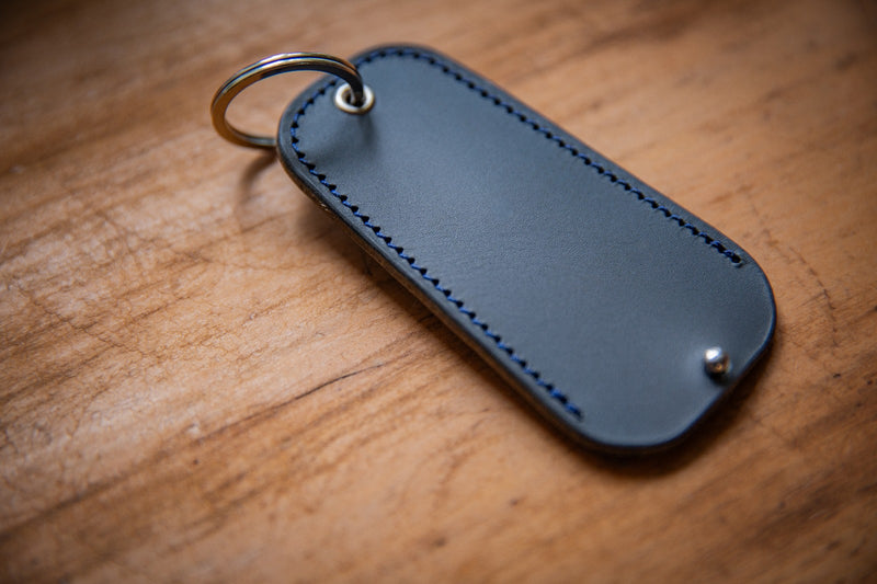Carbon Grey Leather Porsche Tracker Holder