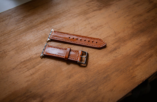 Hand crafted leather Apple Watch Strap