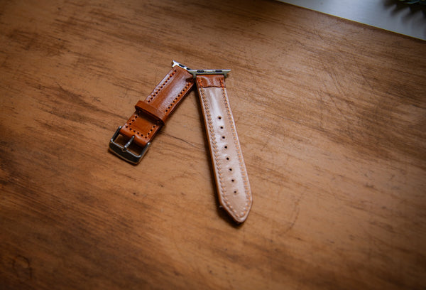 Hand crafted leather Apple Watch Strap
