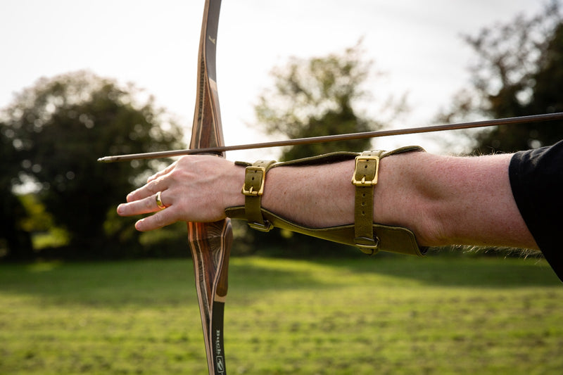 Bespoke Leather Archery Armguard