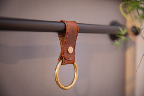 Leather Tea Towel Ring Holder