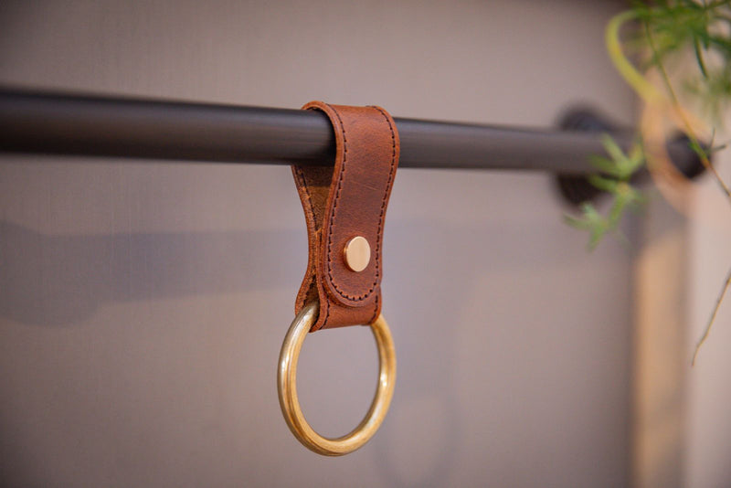 Leather Tea Towel Ring Holder