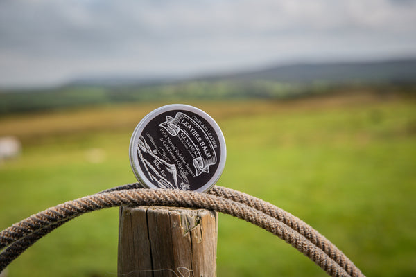 Coupland Leather Balm used to condition and protect natural leather goods