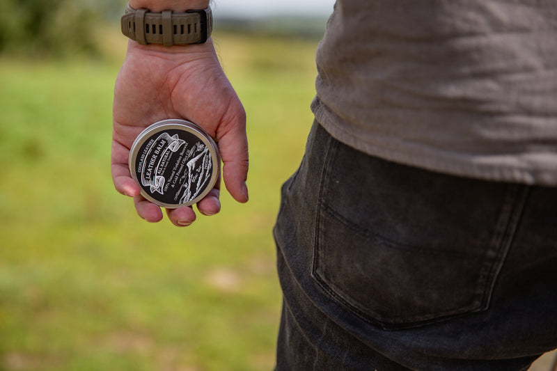 Multi-purpose leather balm for softening, protecting, and polishing leather