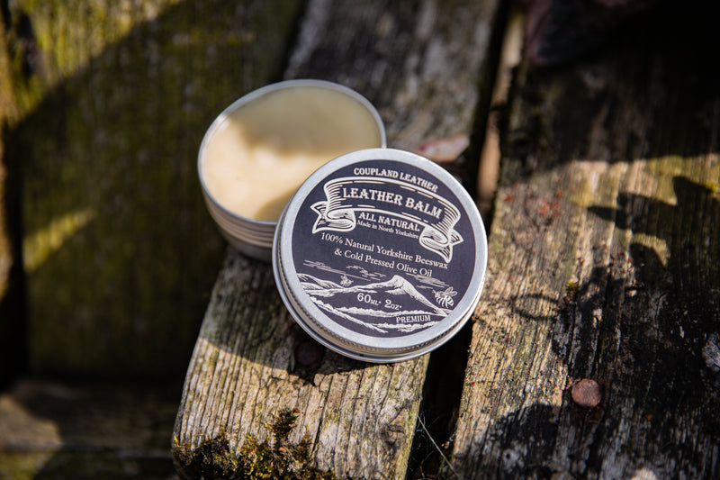 Eco-friendly leather treatment balm for everyday leather care