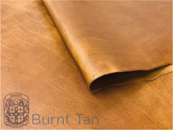 burnt tan distressed pullup leather colour option