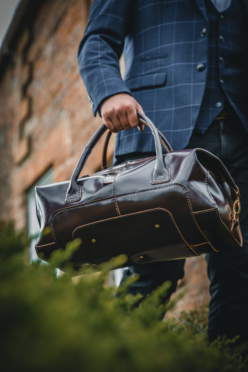 Shell Cordovan Weekender Duffle Bag