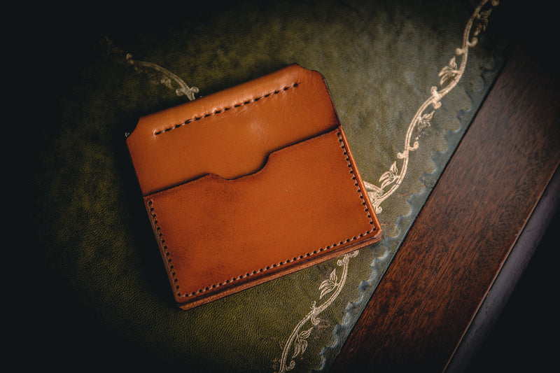 The jon leather wallet in tan 