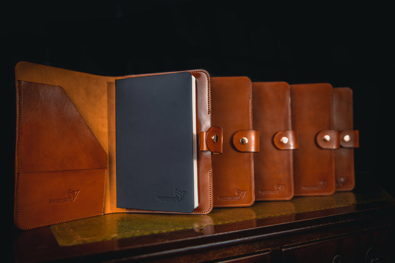 Leather A5 Notebook – Hand crafted by Undercover UK