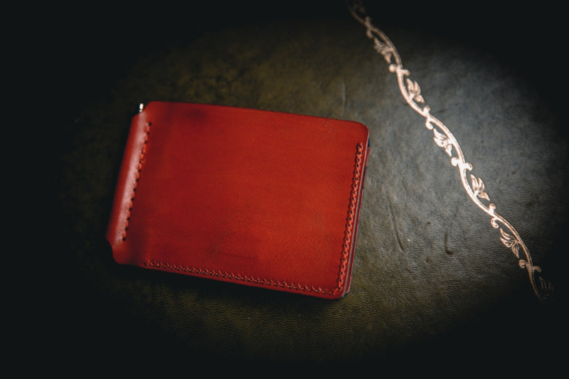 Benjamin leather wallet closed