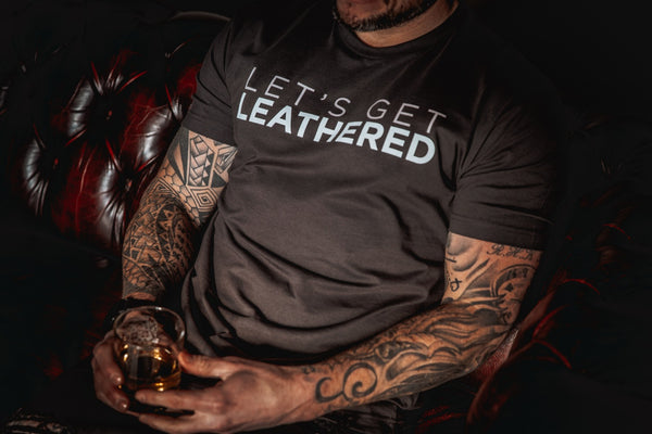 Coupland Men's T-Shirt - Lets Get Leathered (Front)
