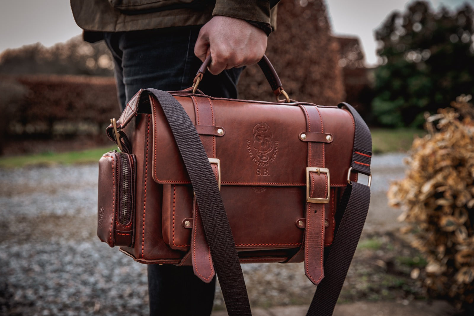 Uncharted leather satchel online