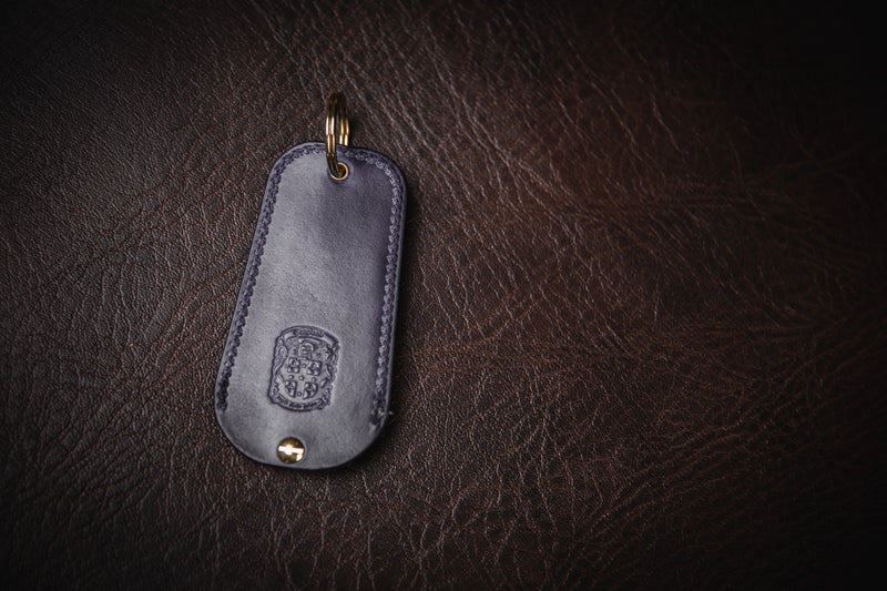 Royal Blue Porsche Tracker Holder Keyring, Porsche Taycan tracker fob keyring