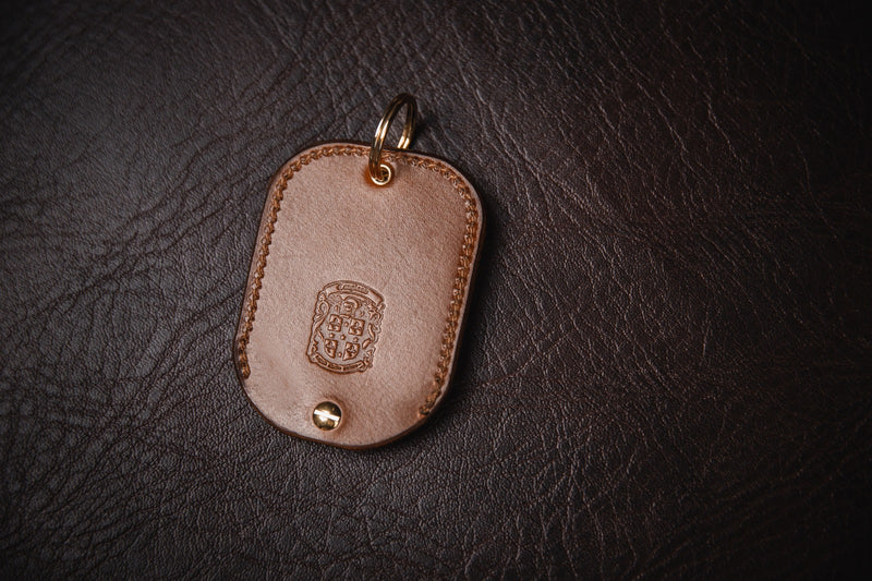 Light Brown Aston Martin Tracker Holder Keyring